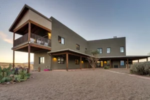 Vera Earl Canyon Estate main house in the Sonoita, Arizona high desert wine country