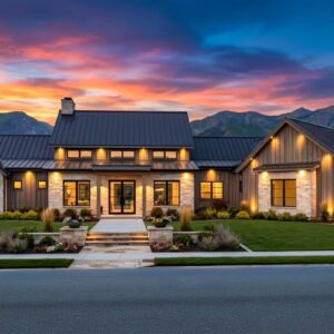Vaulted Ranch Home Plan with Angled 3-Car Garage, Game Room & Office – 3,609 Sq Ft