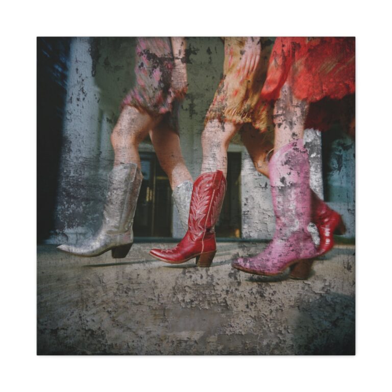 cowgirl stride western fashion canvas art 5391428 768x768