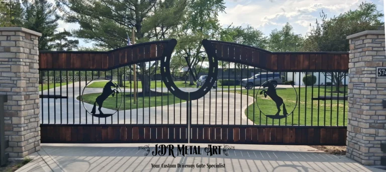 Columbus Ohio Custom Metal Gates for Driveway 768x342