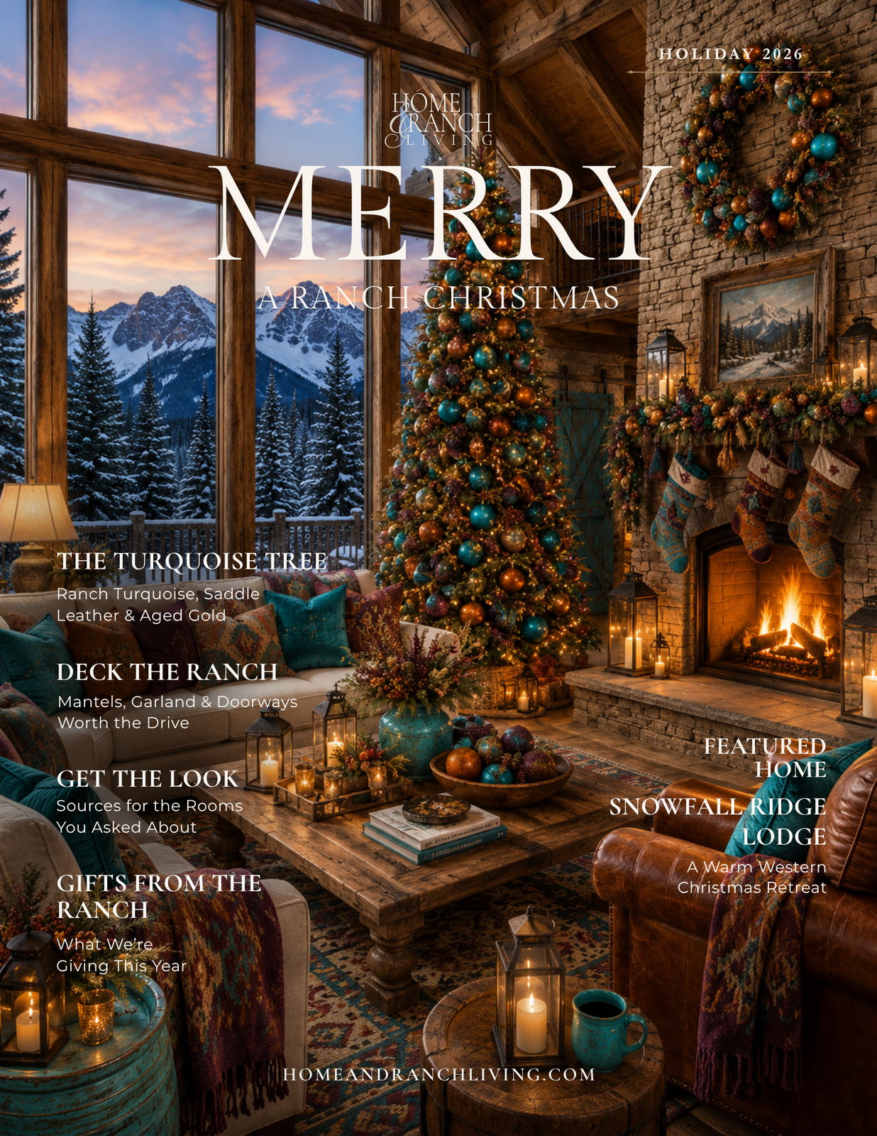 Merry — A Turquoise Christmas on the Ranch, cover