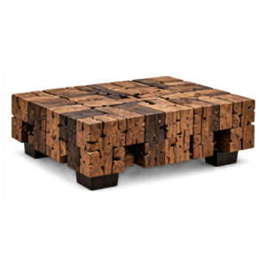 Modern 39" Teak Wood Coffee Table (TEST)