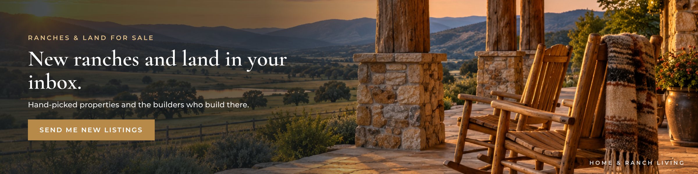New ranches and land in your inbox