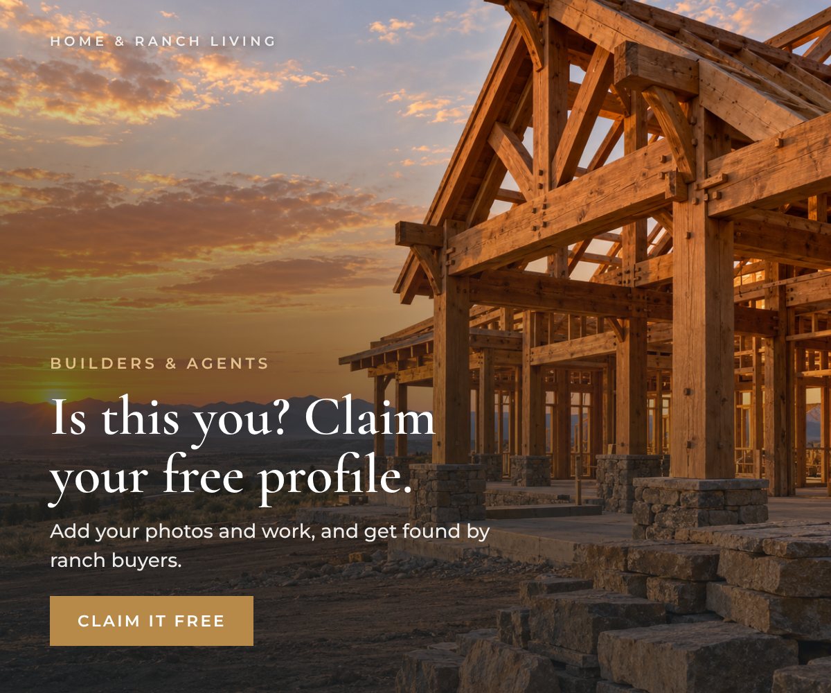 Is this you? Claim your free profile on Home & Ranch Living