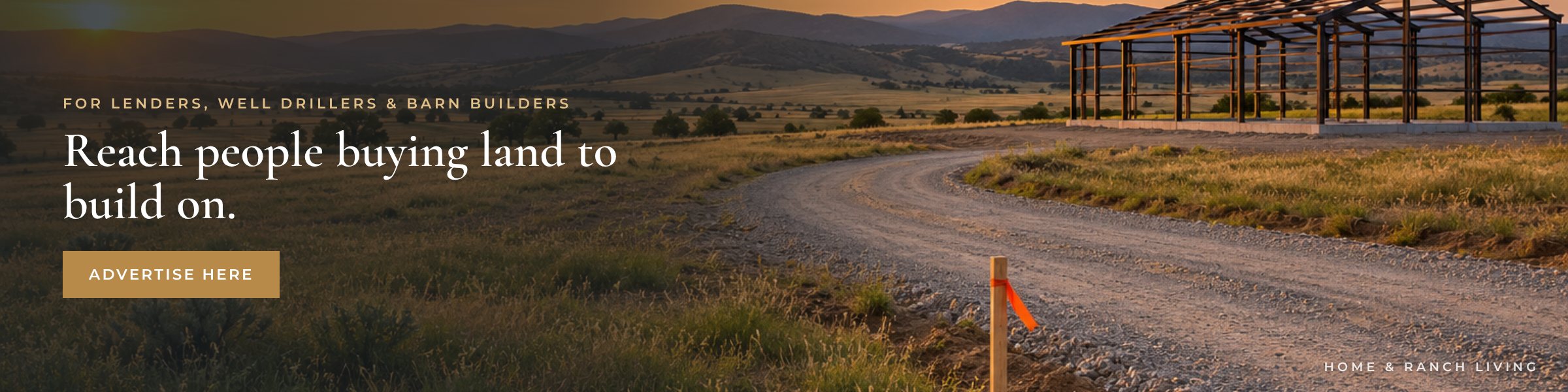 Reach people buying land to build on