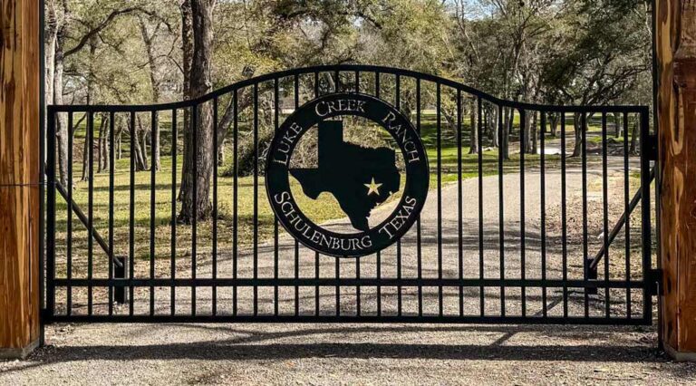 Rustic Timber Entrance Project Schulenburg TX 768x426